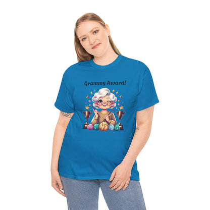 T-Shirt Grammy Award Unisex Heavy Cotton Tee - Celebrate Your Achievements Gift for Grandmothers
