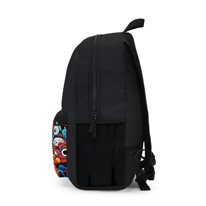 Backpack — Colorful Doodle Monsters Front-Pocket Backpack