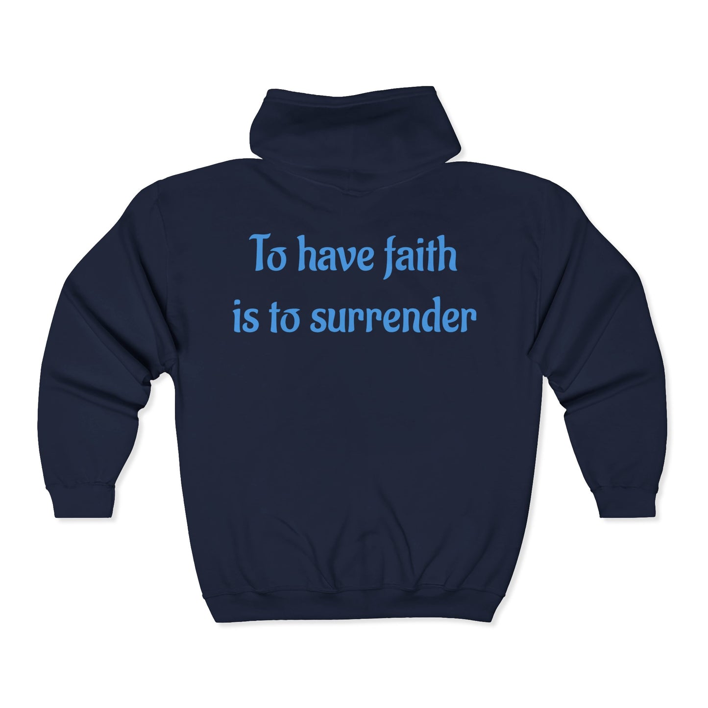 Sweatshirt Faith-Inspired Zip Hoodie Unisex Cross Design Sweatshirt Inspirational Gift Casual Wear Religious Apparel Cozy Layering