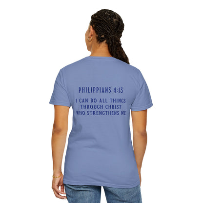 T-Shirt Inspirational Christian T-Shirt Cross & Philippians 4:13 Unisex Apparel Faith Tee Religious Gift Motivational Shirt