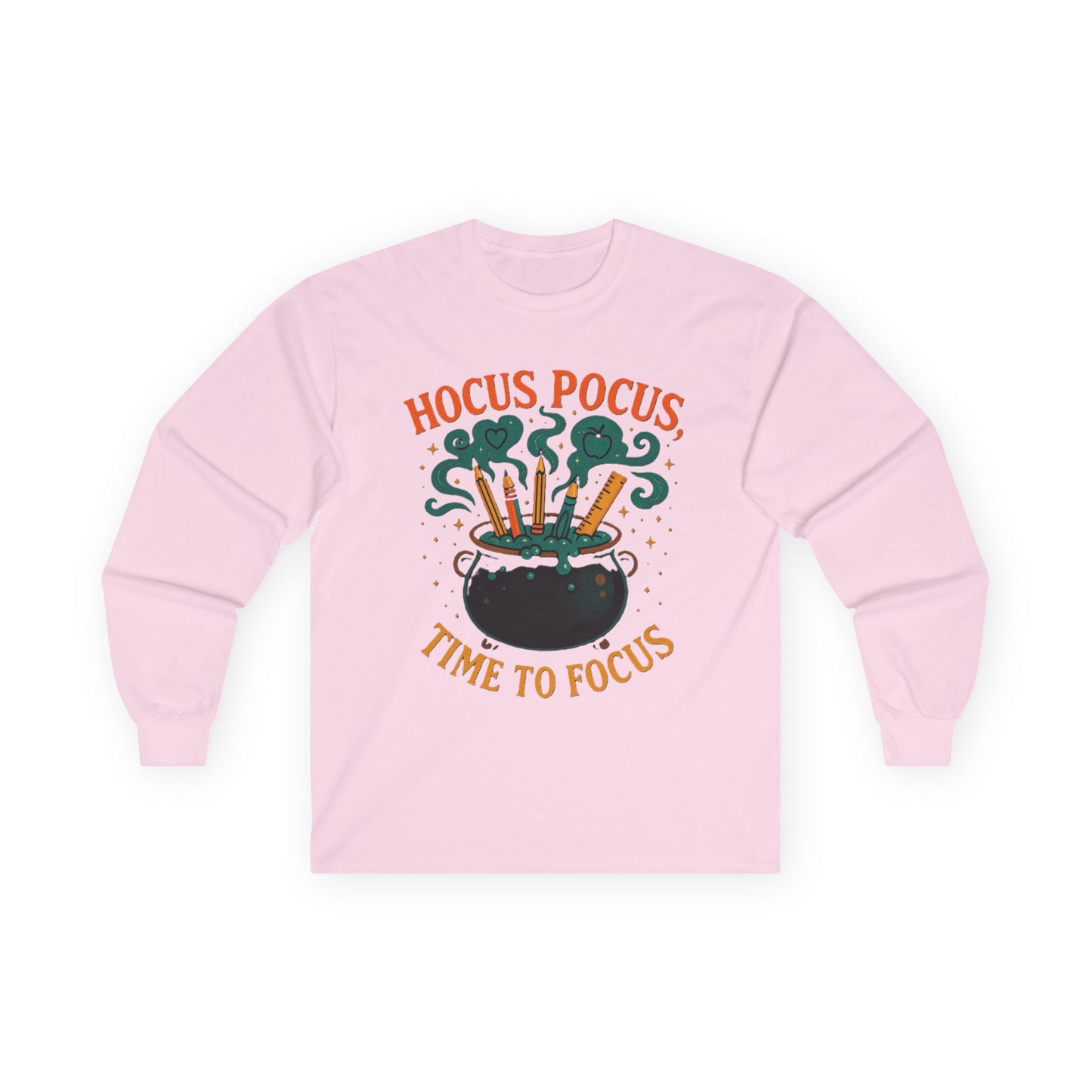 T-Shirt Hocus Pocus Long Sleeve Tee Halloween Shirt Funny Graphic Tee Autumn Fashion Unisex Casualwear Spooky Season Apparel