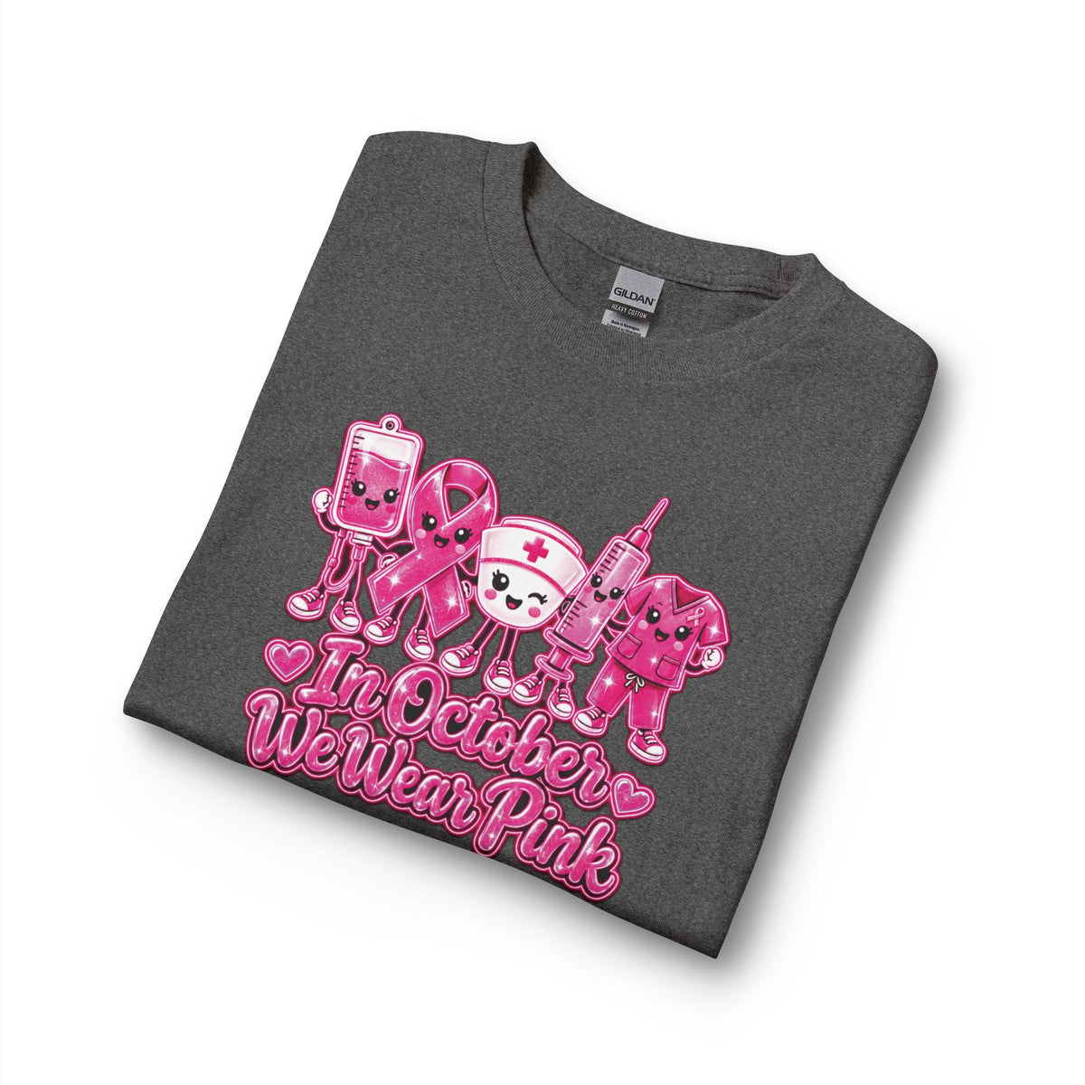 Breast Cancer Awareness Long Sleeve Shirt - "In October We Wear Pink"
