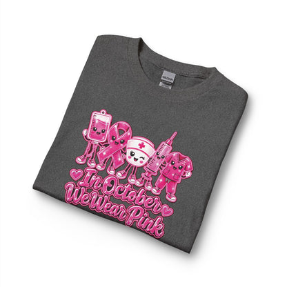 Breast Cancer Awareness Long Sleeve Shirt - "In October We Wear Pink"