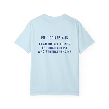 T-Shirt Inspirational Christian T-Shirt Cross & Philippians 4:13 Unisex Apparel Faith Tee Religious Gift Motivational Shirt
