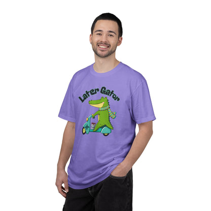 Later Gator After While Gator T-Shirt Cute Cartoon Alligator Scooter Tee Gift