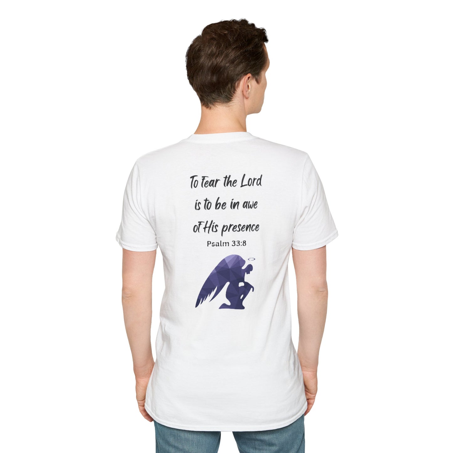 T-Shirt Unisex Softstyle T-Shirt with Inspirational Psalm Design Motivational Tee Christian Apparel Faith-Based Gift Casual Wear