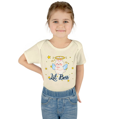 Lil Boss Angel Baby Bodysuit — Cute Infant Onesie