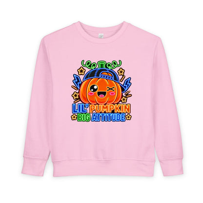 Lil' Pumpkin Big Attitude Toddler Sweatshirt