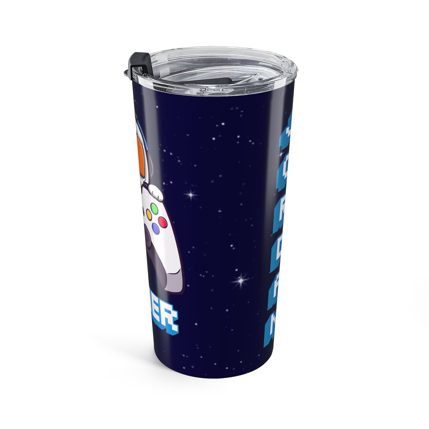 Tumbler Personalized Gamer Tumbler 20oz – Customizable Travel Mug with Game Controller Design
