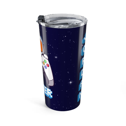 Tumbler Personalized Gamer Tumbler 20oz – Customizable Travel Mug with Game Controller Design