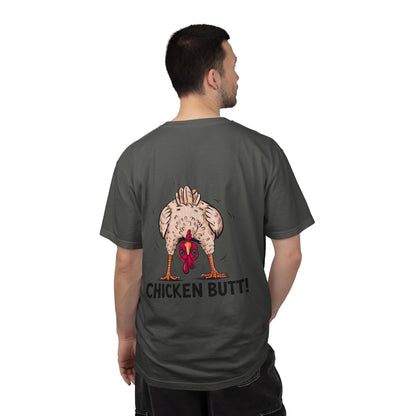 Chicken Butt T-Shirt "Guess What? Chicken Butt!" Funny Novelty Tee Conversation Starter Humorous Statement