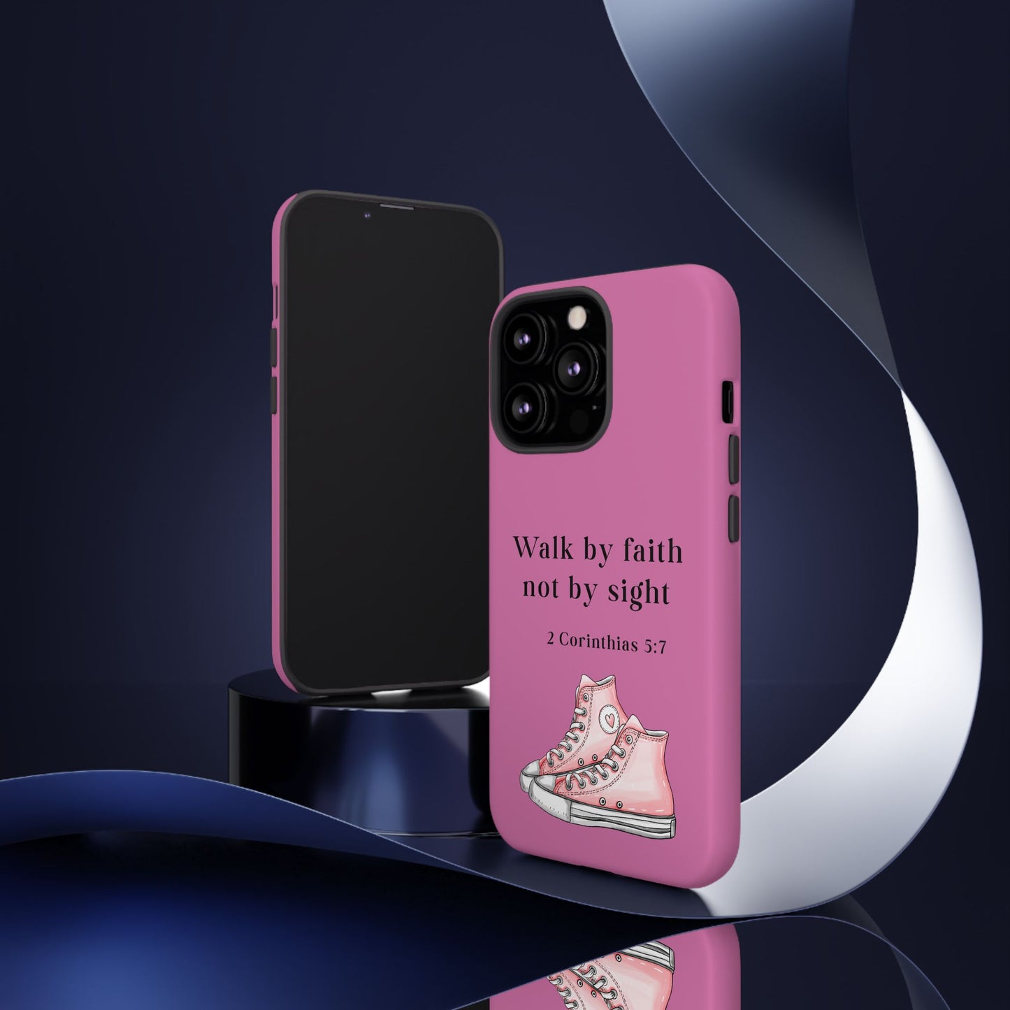Cellphone Cae Faith-Inspired Phone Case Inspirational Gift Bible Verse Accessory Pink Converse Design Christian Phone Cover