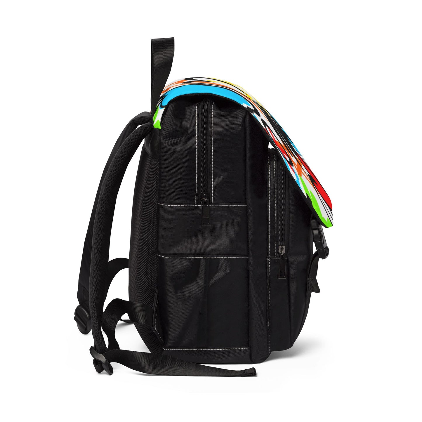 Backpack Colorful Urban Shoulder Bag Back to School Bag Gift Graffiti Heart Casual