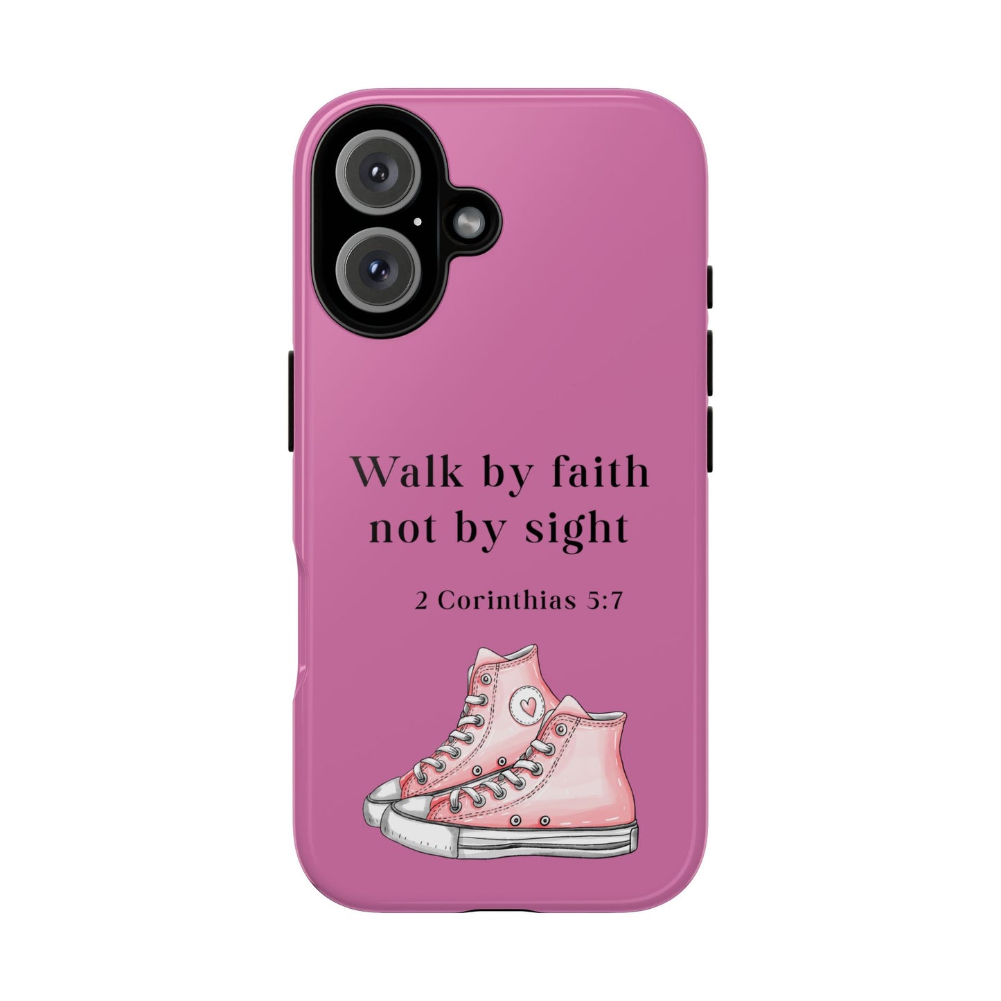 Cellphone Cae Faith-Inspired Phone Case Inspirational Gift Bible Verse Accessory Pink Converse Design Christian Phone Cover