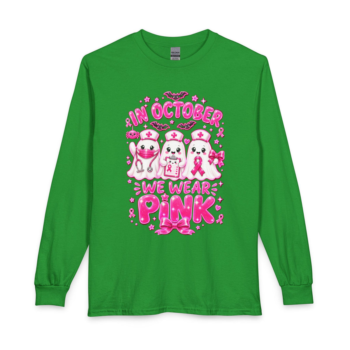 Long Sleeve Shirt — "In October We Wear Pink" Breast Cancer Awareness