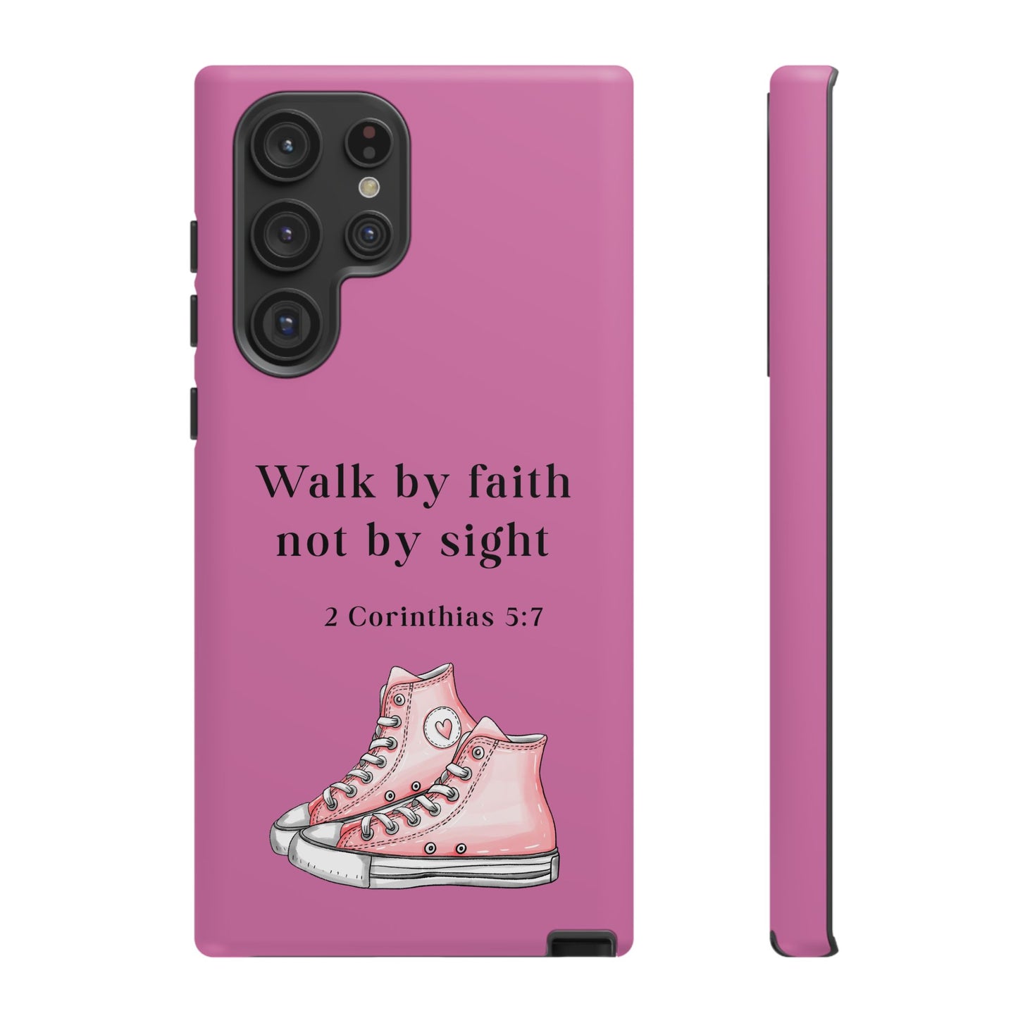 Cellphone Cae Faith-Inspired Phone Case Inspirational Gift Bible Verse Accessory Pink Converse Design Christian Phone Cover