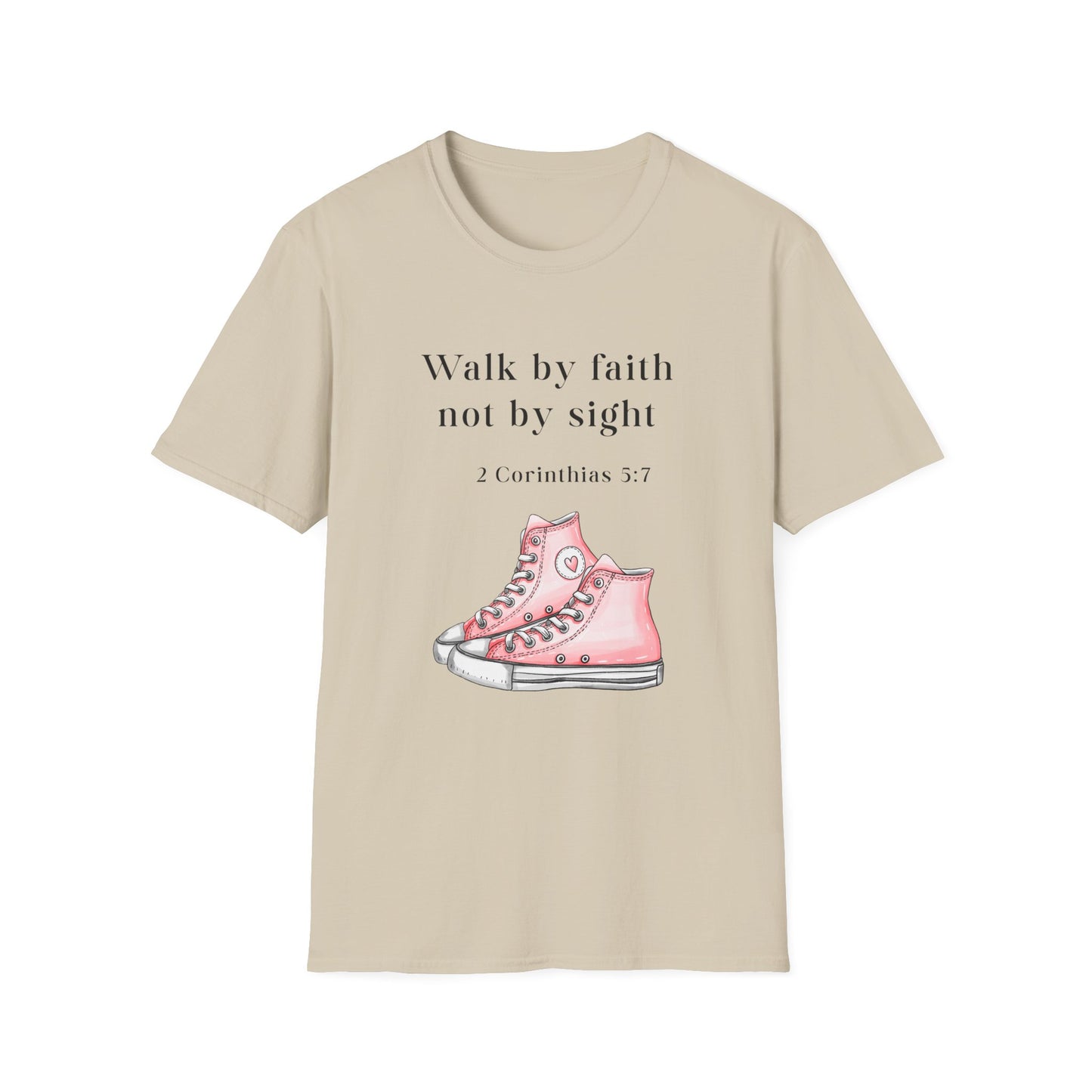 Faith-Inspired Unisex T-Shirt, Walk by Faith Tee, Christian Graphic Shirt, Inspirational Apparel, Casual Everyday Wear, Birthday Gift Idea