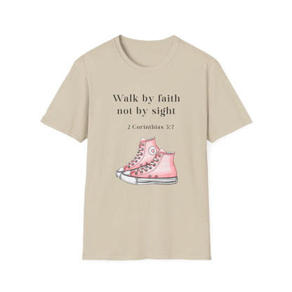 Faith-Inspired Unisex T-Shirt, Walk by Faith Tee, Christian Graphic Shirt, Inspirational Apparel, Casual Everyday Wear, Birthday Gift Idea