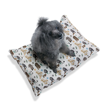 Pet Bed Cozy Cute Dog Pattern Dog Bed Puppy Nest Comfy Cat Bed Pet Decor for Home Gifts for Pet Owners Dog or Cat Lover's Pet Bed