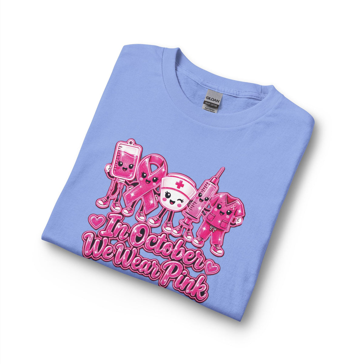 Breast Cancer Awareness Long Sleeve Shirt - "In October We Wear Pink"