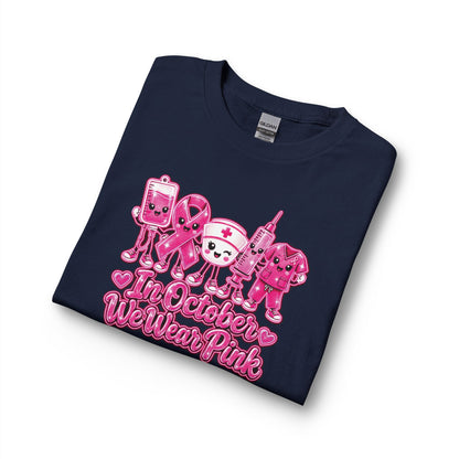 Breast Cancer Awareness Long Sleeve Shirt - "In October We Wear Pink"