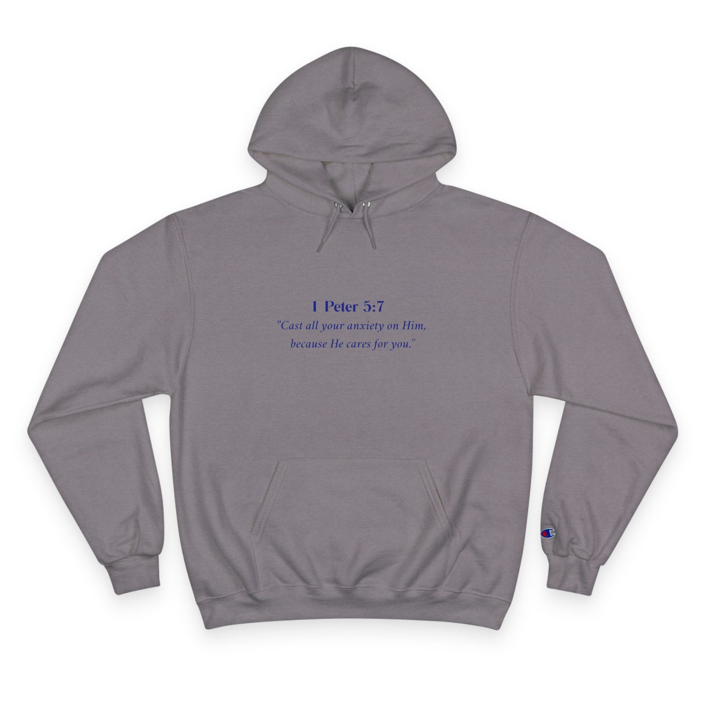 Faith-Inspired Champion Hoodie, Cozy Sweatshirt, Inspirational Gift, Christian Apparel, Religious Wear, Motivational Cozy Clothing