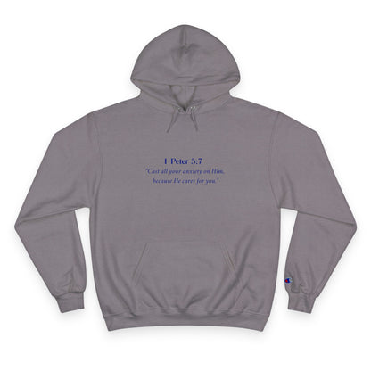Faith-Inspired Champion Hoodie, Cozy Sweatshirt, Inspirational Gift, Christian Apparel, Religious Wear, Motivational Cozy Clothing