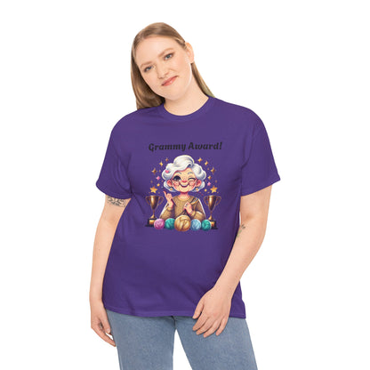 T-Shirt Grammy Award Unisex Heavy Cotton Tee - Celebrate Your Achievements Gift for Grandmothers