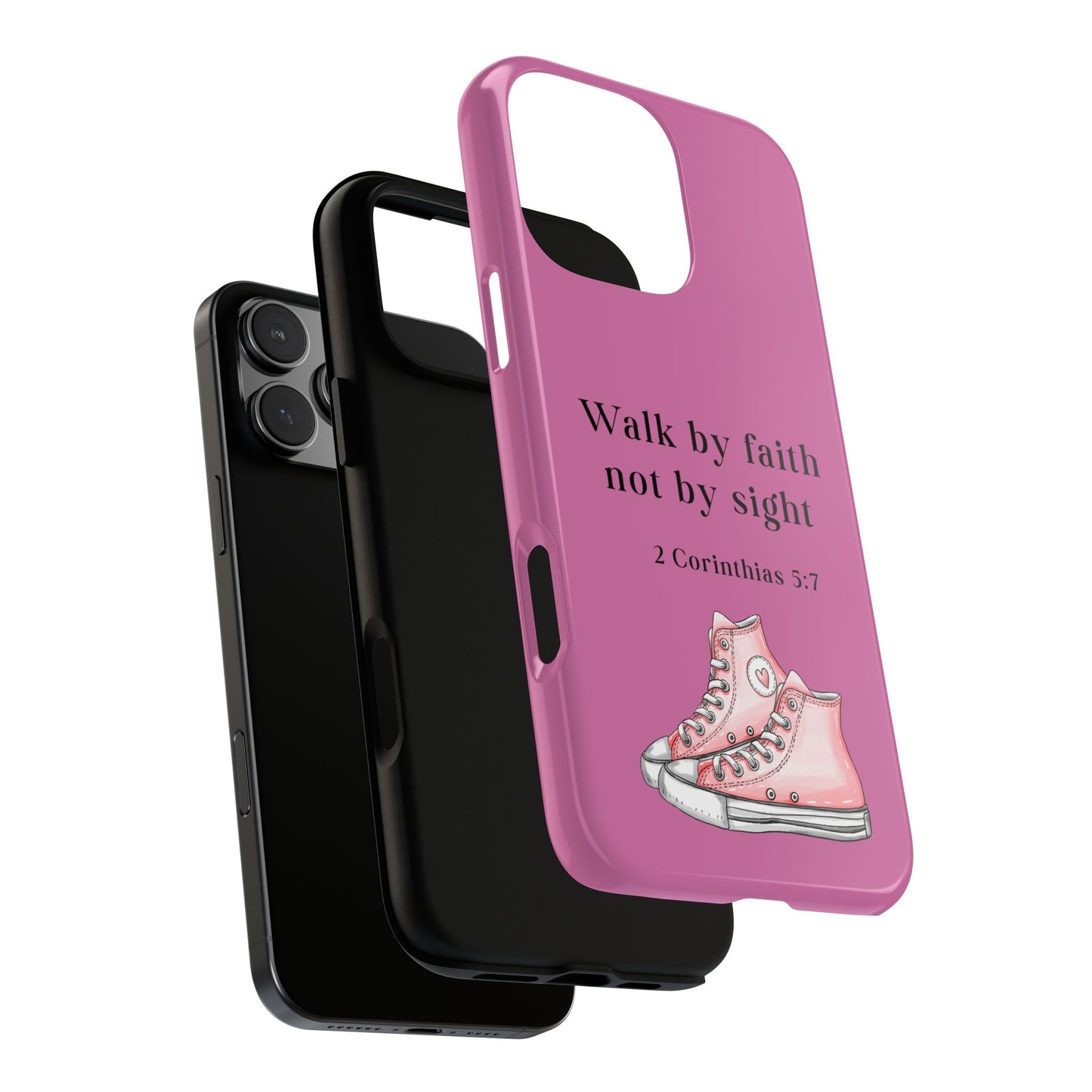 Cellphone Cae Faith-Inspired Phone Case Inspirational Gift Bible Verse Accessory Pink Converse Design Christian Phone Cover