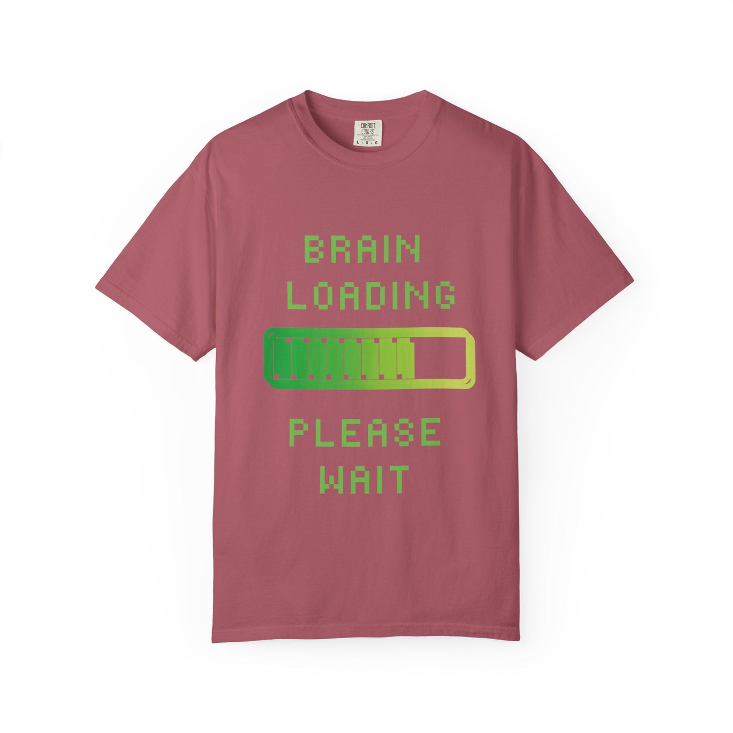 T-Shirt Loading Awareness T-Shirt - 8-bit Humor Gamer Gift Brain Loading Tee Unisex Graphic Shirt Quirky Humor Clothing