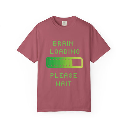 T-Shirt Loading Awareness T-Shirt - 8-bit Humor Gamer Gift Brain Loading Tee Unisex Graphic Shirt Quirky Humor Clothing