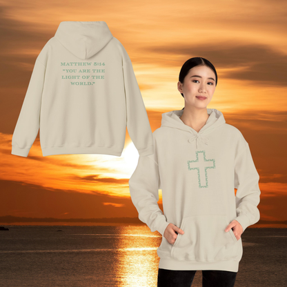 Copy of Sweatshirt Faith & Love Unisex Hooded Sweatshirt - Inspirational Christian Apparel Spiritual Religious Gift