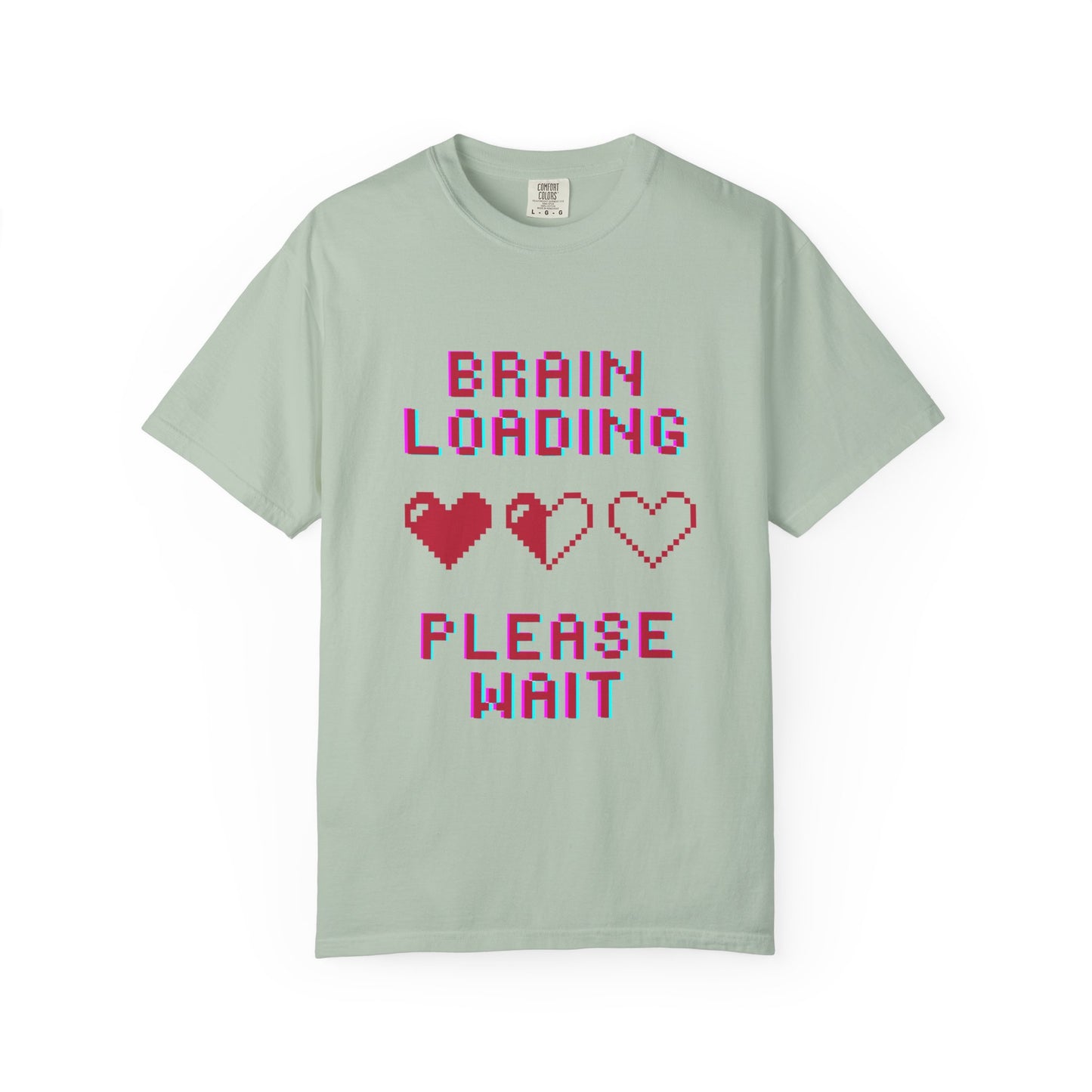 T-Shirt Brain Loading Unisex T-shirt Gamer Gift Fun Gift Geeky Apparel Cute Slogan Tee Perfect for Relaxation
