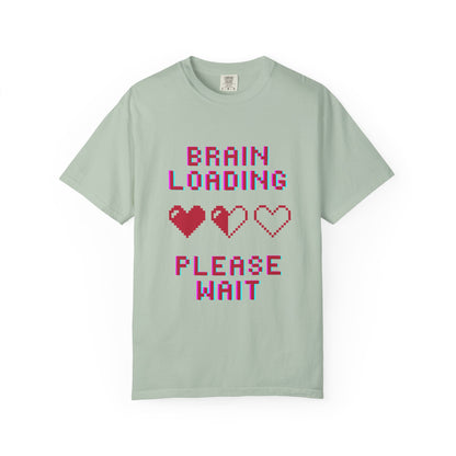 T-Shirt Brain Loading Unisex T-shirt Gamer Gift Fun Gift Geeky Apparel Cute Slogan Tee Perfect for Relaxation