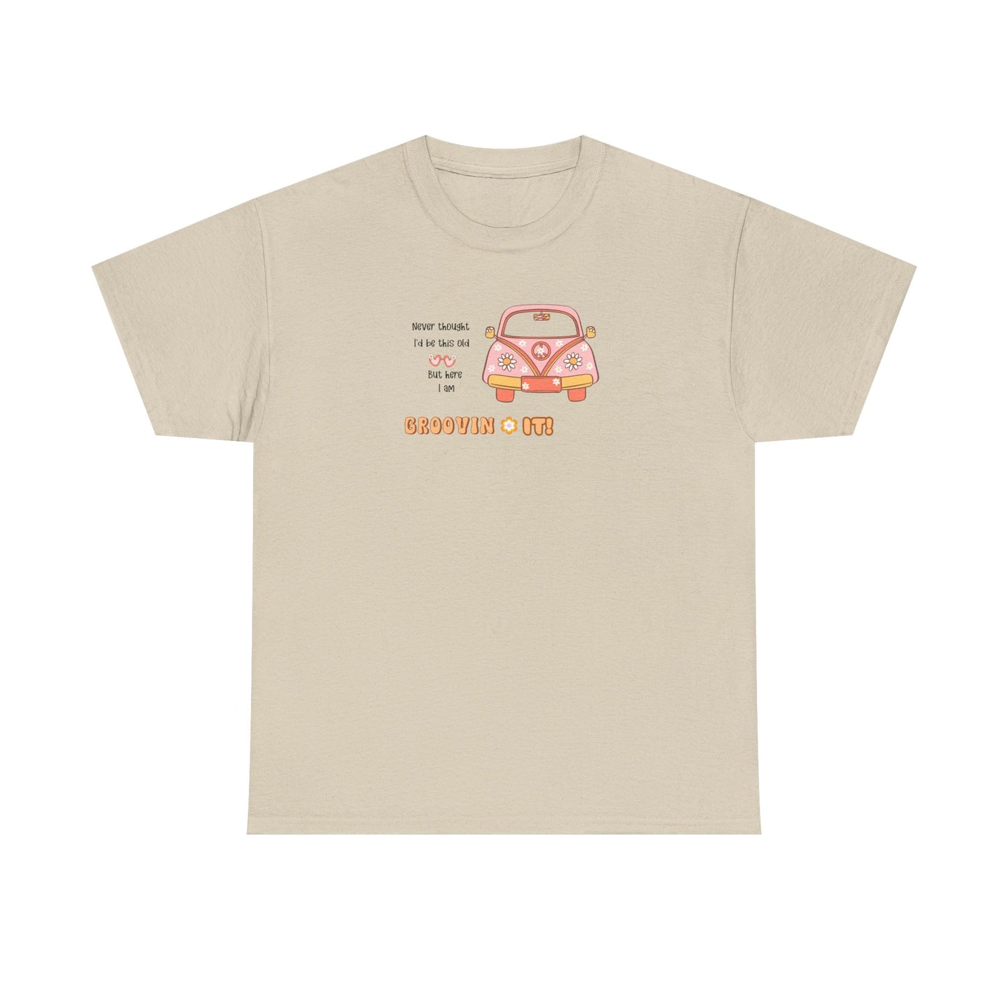 T-Shirt Perfect Gift for Road Trip Lovers Retro VW Car Unisex Heavy Cotton Tee Funny Getting Older Joke