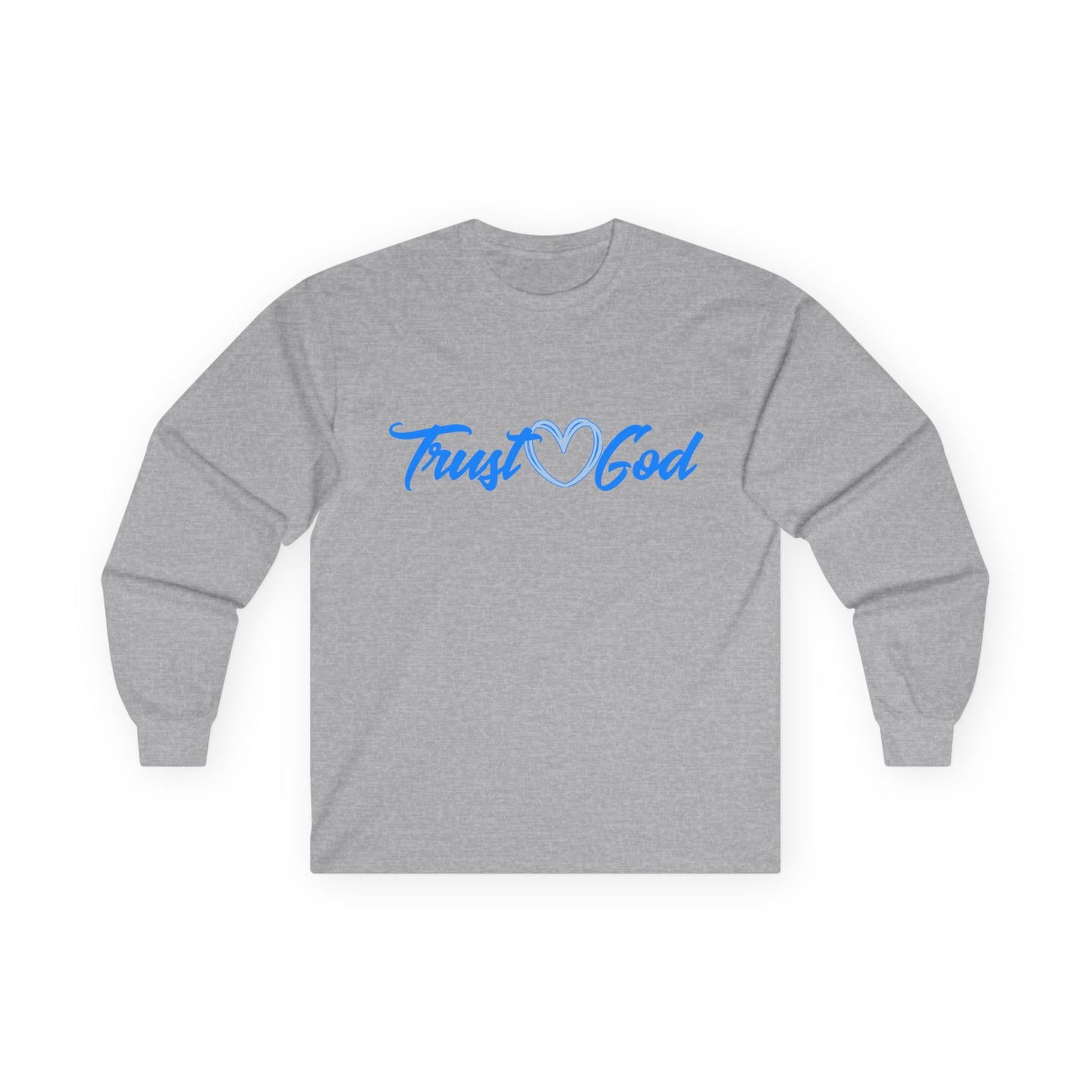 T-Shirt Trust God Unisex Long Sleeve Tee Faith-Based Apparel Christian Religious Gift
