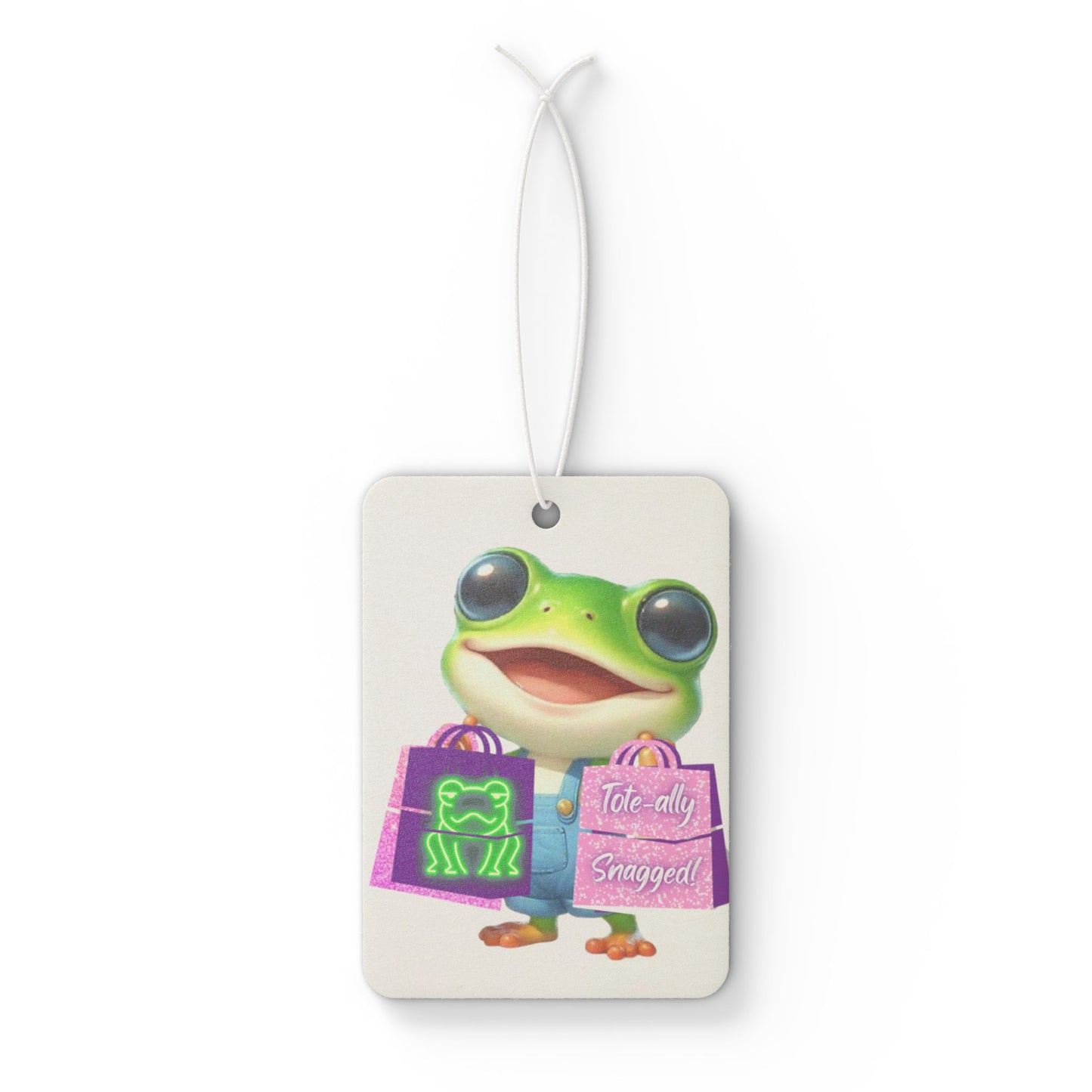 Car Air Freshener — Cute Froggy Shopper Scented Hanging Air Freshener