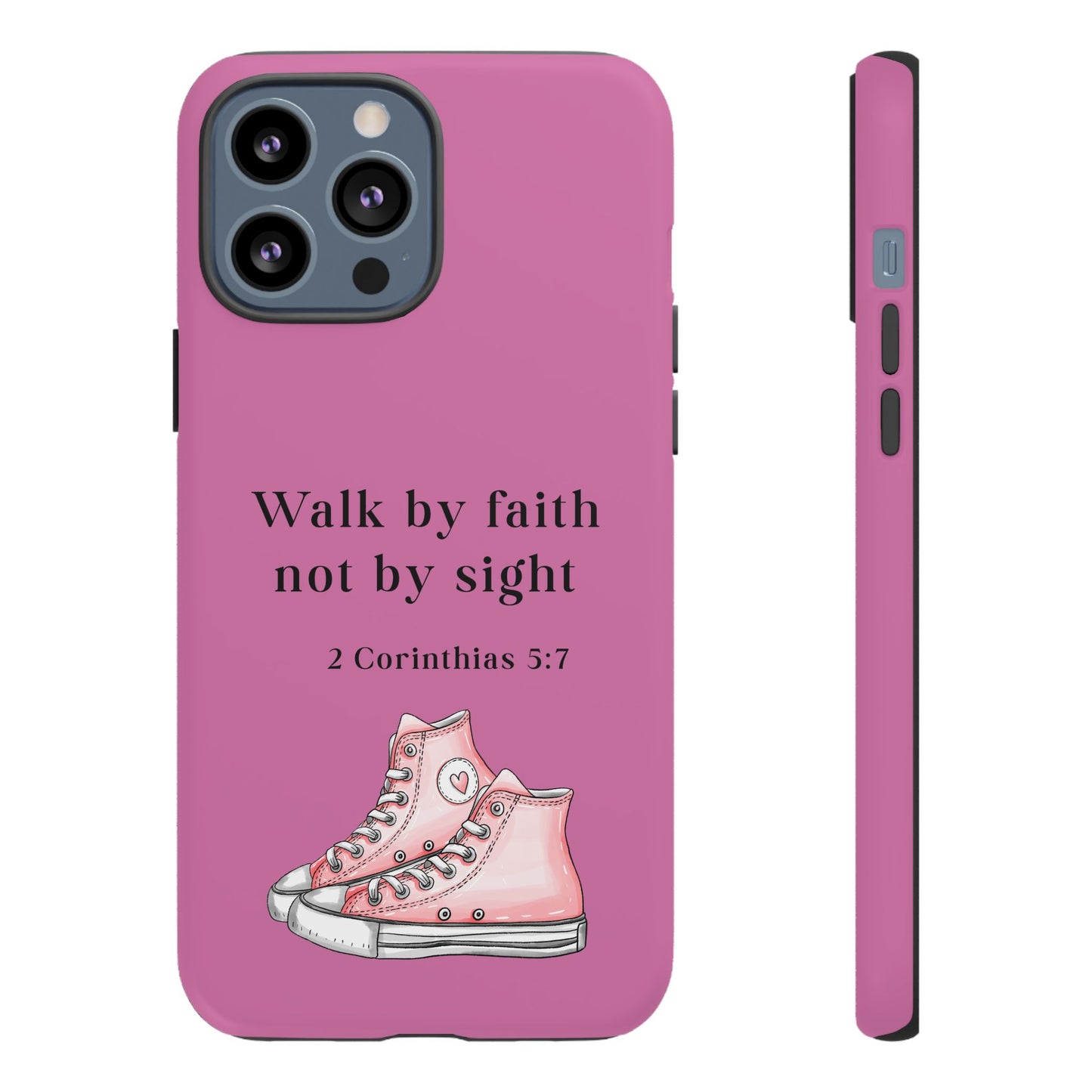 Cellphone Cae Faith-Inspired Phone Case Inspirational Gift Bible Verse Accessory Pink Converse Design Christian Phone Cover