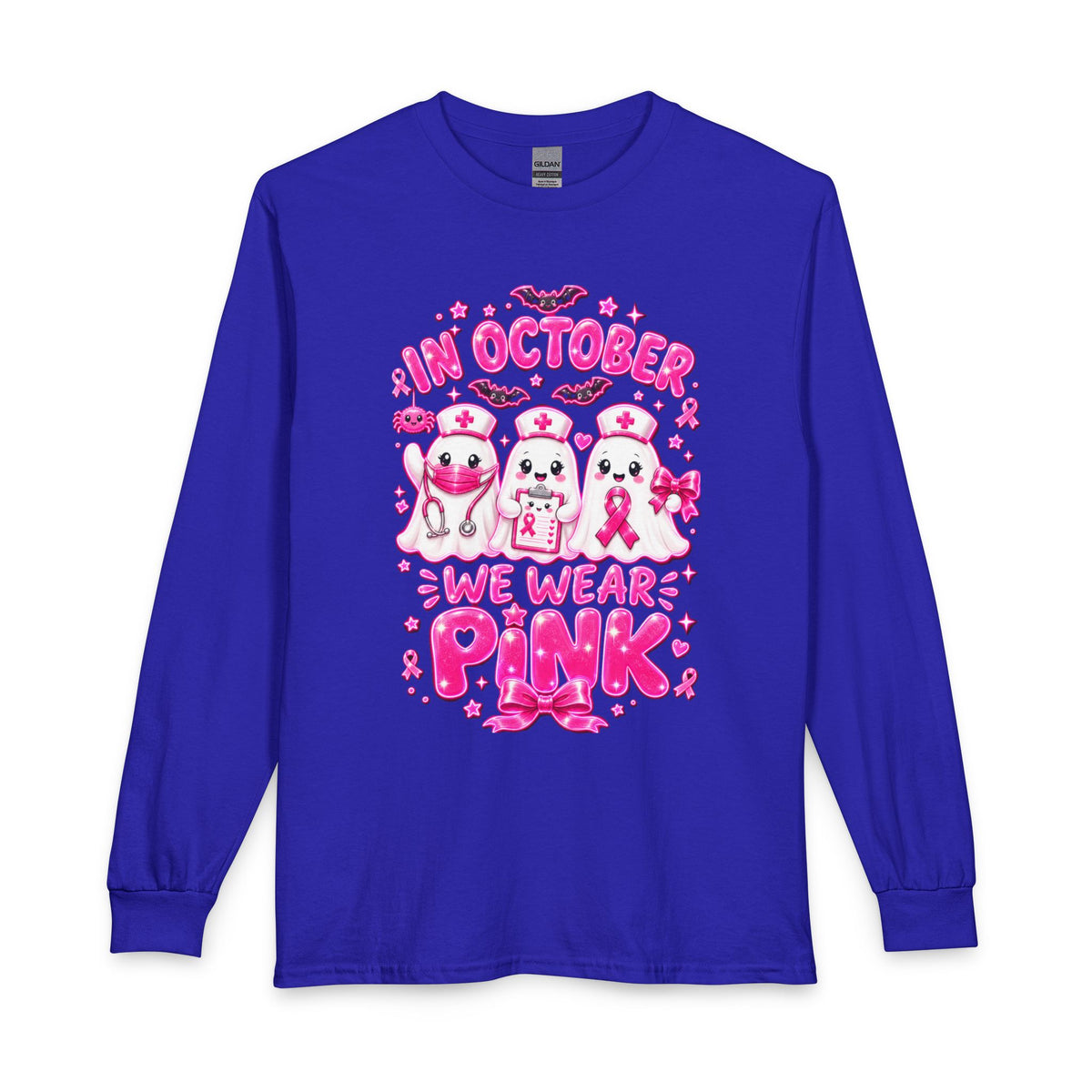 Long Sleeve Shirt — "In October We Wear Pink" Breast Cancer Awareness