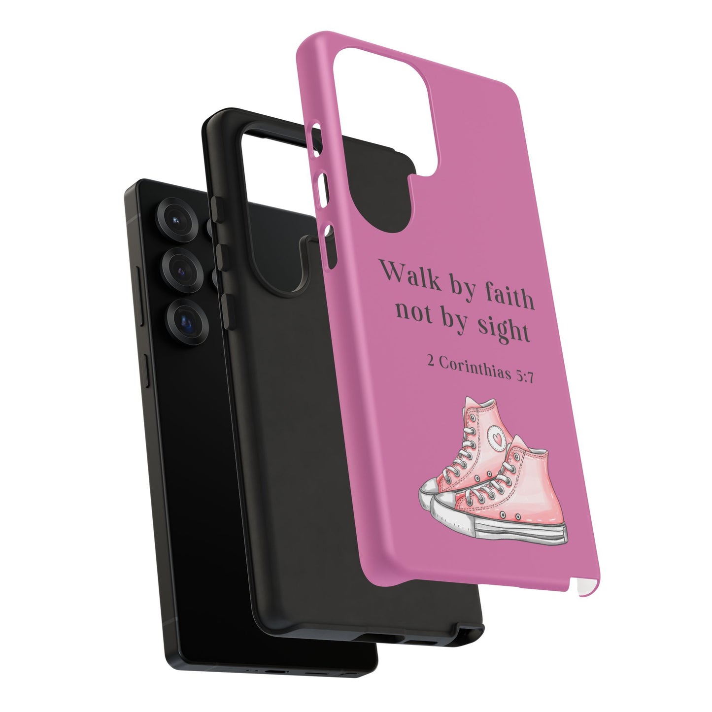 Cellphone Cae Faith-Inspired Phone Case Inspirational Gift Bible Verse Accessory Pink Converse Design Christian Phone Cover