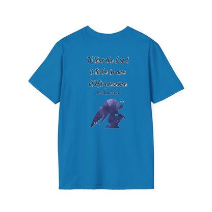 T-Shirt Unisex Softstyle T-Shirt with Inspirational Psalm Design Motivational Tee Christian Apparel Faith-Based Gift Casual Wear