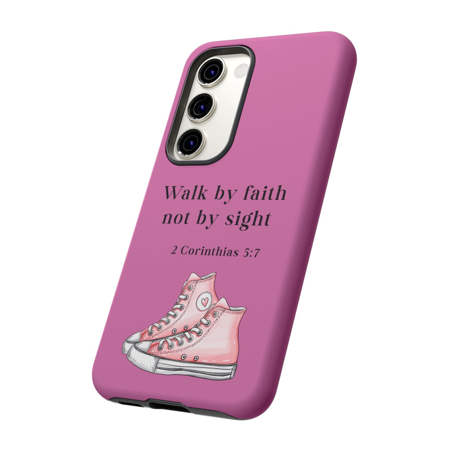 Cellphone Cae Faith-Inspired Phone Case Inspirational Gift Bible Verse Accessory Pink Converse Design Christian Phone Cover