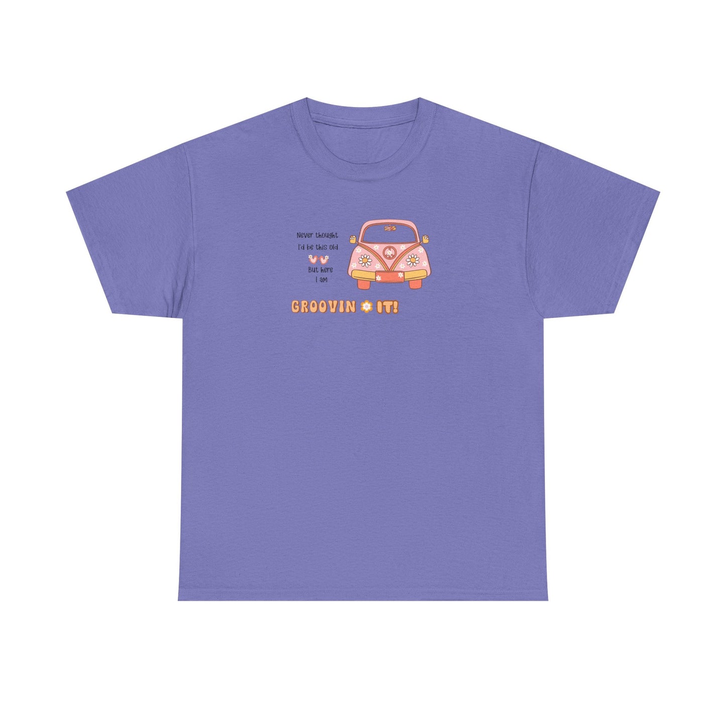T-Shirt Perfect Gift for Road Trip Lovers Retro VW Car Unisex Heavy Cotton Tee Funny Getting Older Joke