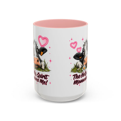 The Holy Spirit Moooves Me Coffee Mug