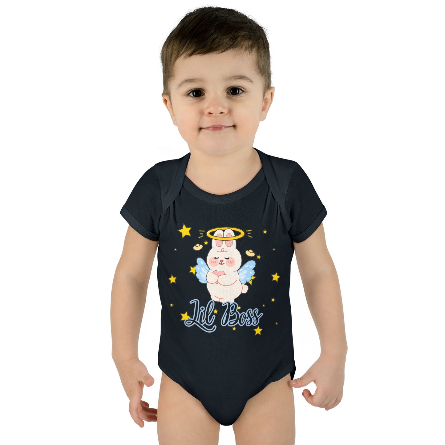 Lil Boss Angel Baby Bodysuit — Cute Infant Onesie