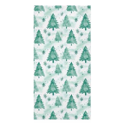 Towel Mink-Cotton Soft Holiday Christmas Tree Towel Winter Home Decor Cozy Gift Seasonal Bath Towel