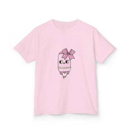 T-Shirt Kids Heavy Cotton™ Tee Fun Graphic Cute School Shirt Everyday Wear Coquette Design