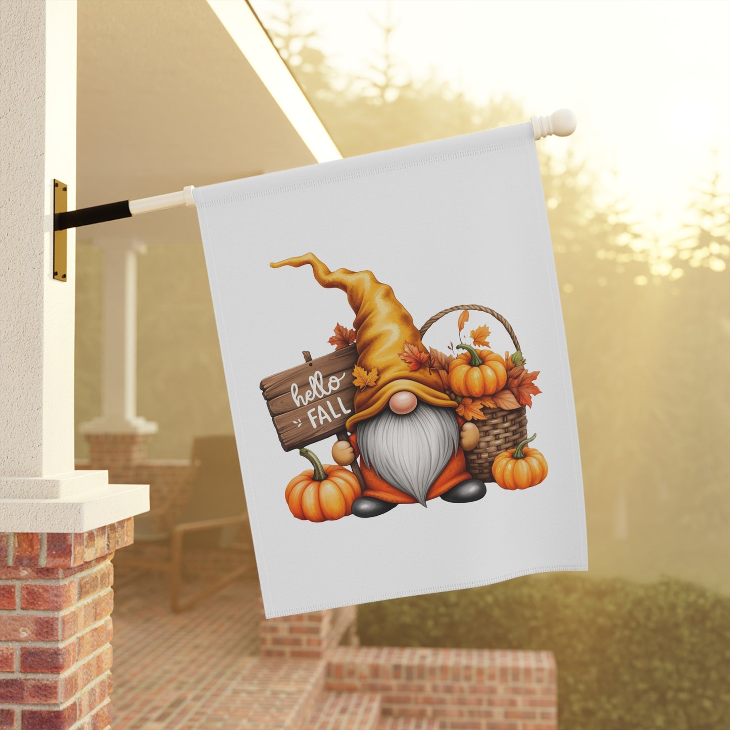 Garden Banner Fall Gnome Autumn Decoration Outdoor Sign Welcome Banner Seasonal Home Decor Thanksgiving Decor