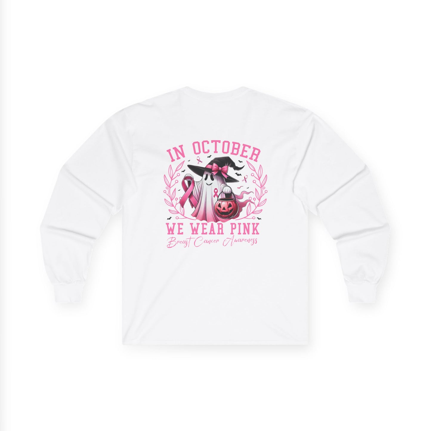 T-Shirt Breast Cancer Awareness Long Sleeve Tee Pink October Shirt Unisex Tee Supportive Apparel Awareness Month Merchandise