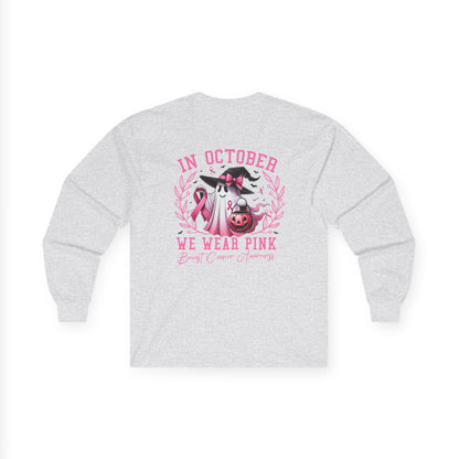 T-Shirt Breast Cancer Awareness Long Sleeve Tee Pink October Shirt Unisex Tee Supportive Apparel Awareness Month Merchandise
